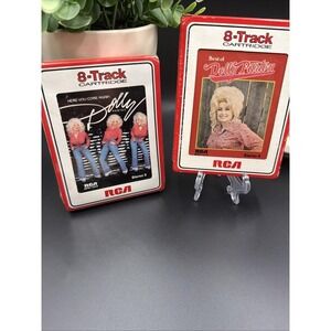 Vtg Lot Of 2 Dolly Parton 8-Tracks One Sealed Excellent Condition